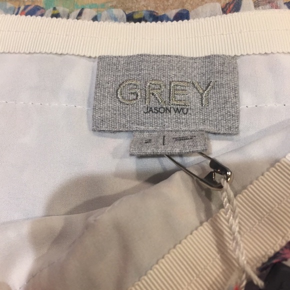 NWT Jason Wu GREY Pleated Knee Length Skirt 2 - Picture 7 of 8
